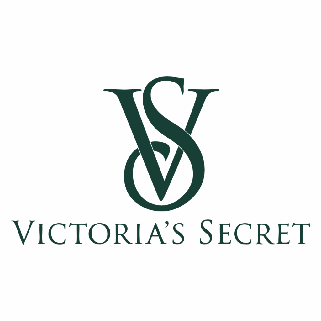 Victoria’s Secret logo featuring intertwined letters V and S above the brand name in capital letters on a white background.