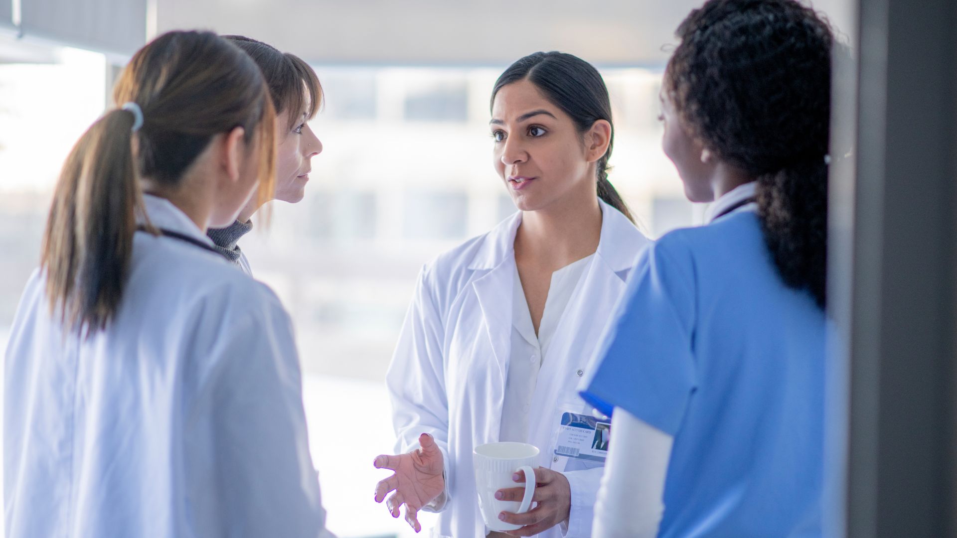 Physicians celebrating together near Columbus Ohio medical housing