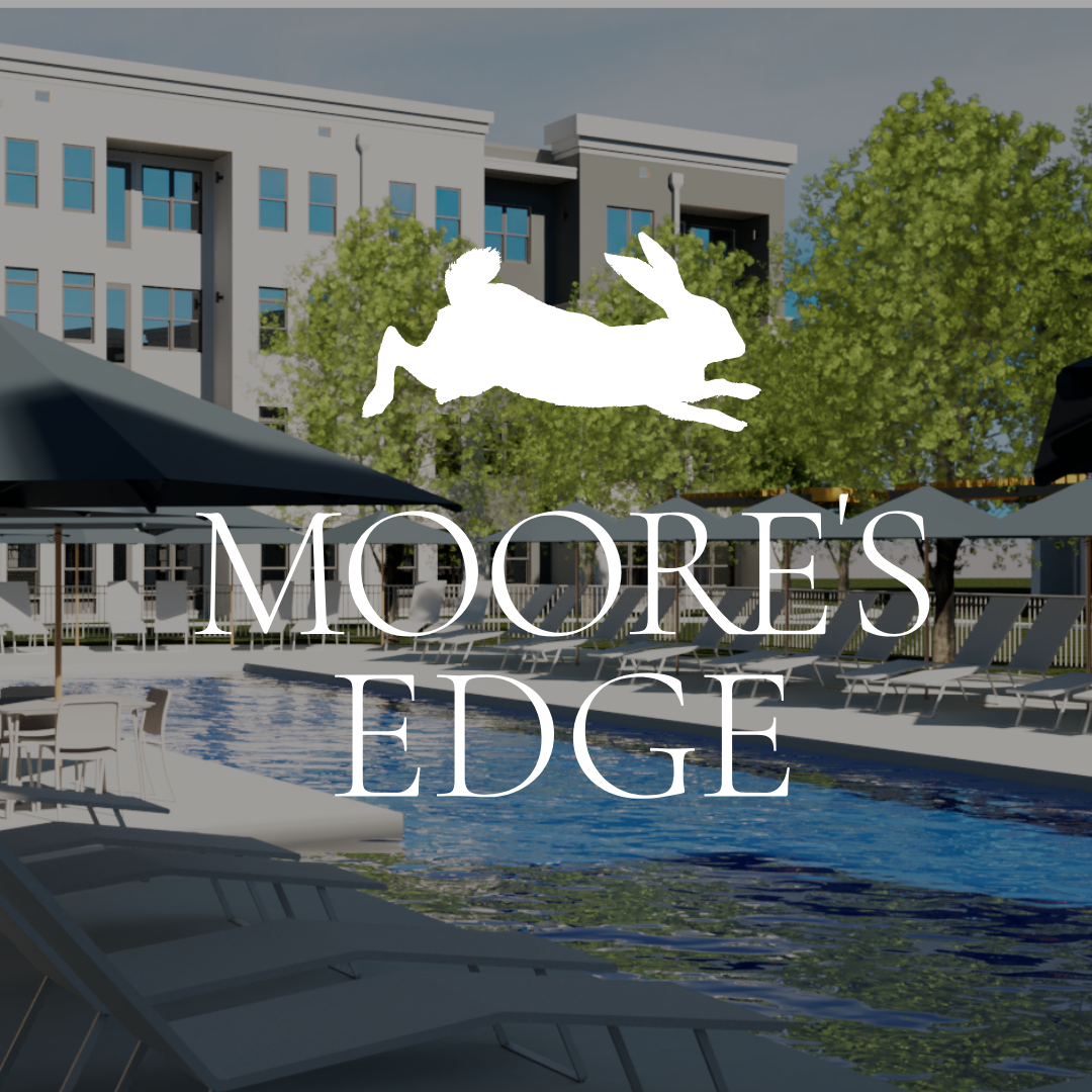 Thrive Companies, Moores Edge apartment complex with a pool and lounge chairs. Apartments in Columbus Ohio