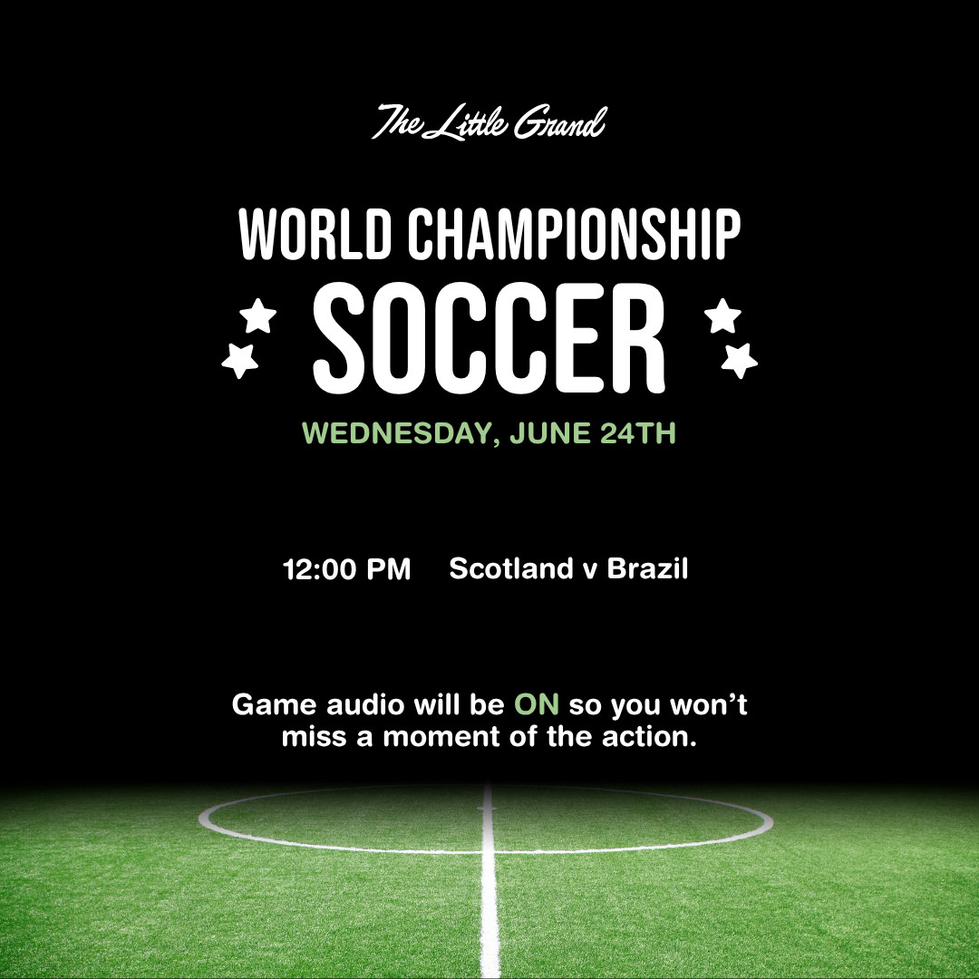 Thrive Companies, A promotional graphic for a World Championship Soccer match between Scotland and Brazil on Wednesday, June 24th at 12:00 PM, with game audio available. Apartments in Columbus Ohio