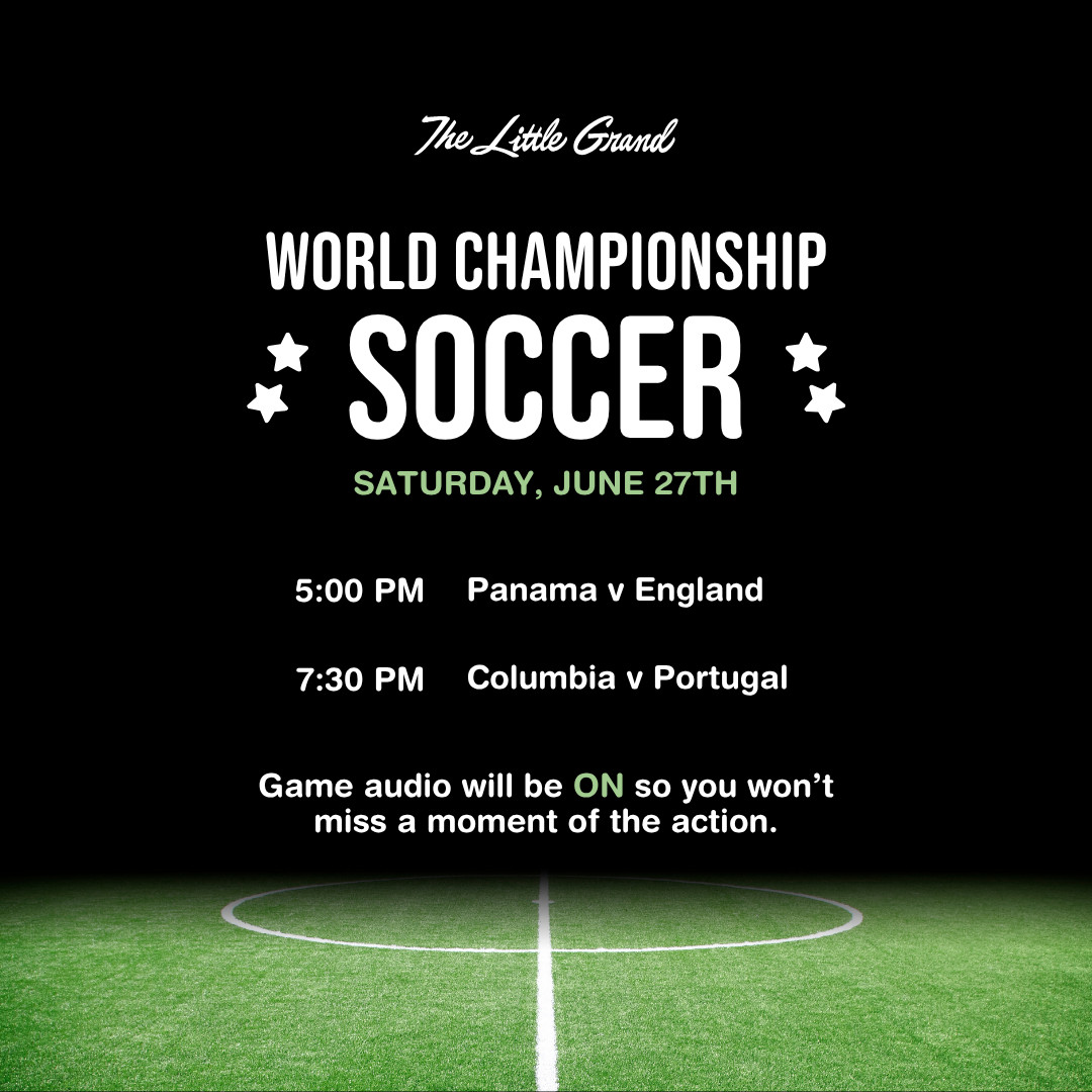 Thrive Companies, World Championship Soccer event poster with match times: Panama vs England at 5:00 PM, Columbia vs Portugal at 7:30 PM, scheduled for Saturday, June 27th. Apartments in Columbus Ohio