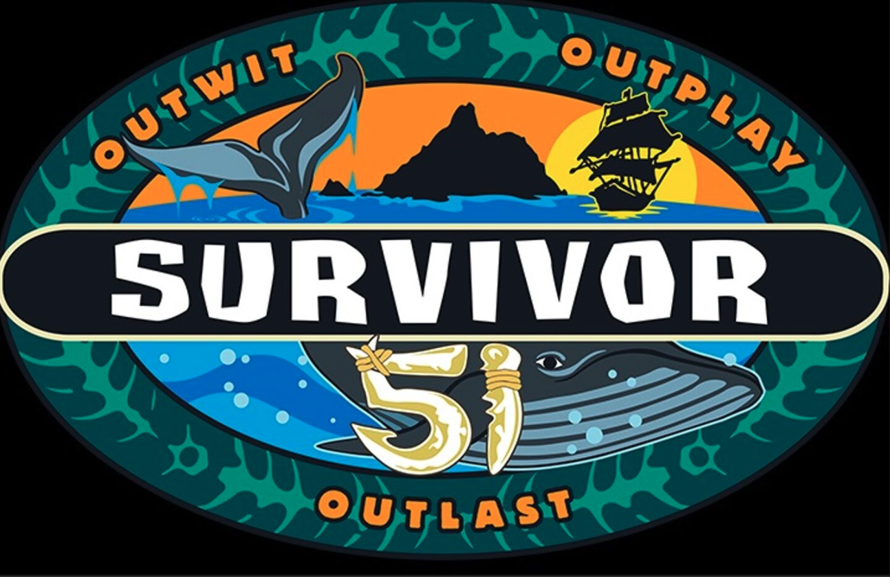 Thrive Companies, Survivor 41 logo featuring a whale, ship, island, and the words Outwit, Outplay, Outlast in an oval design—perfect for any Survivor Watch Party. Apartments in Columbus Ohio